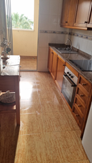 Kitchen with new ceramic hob